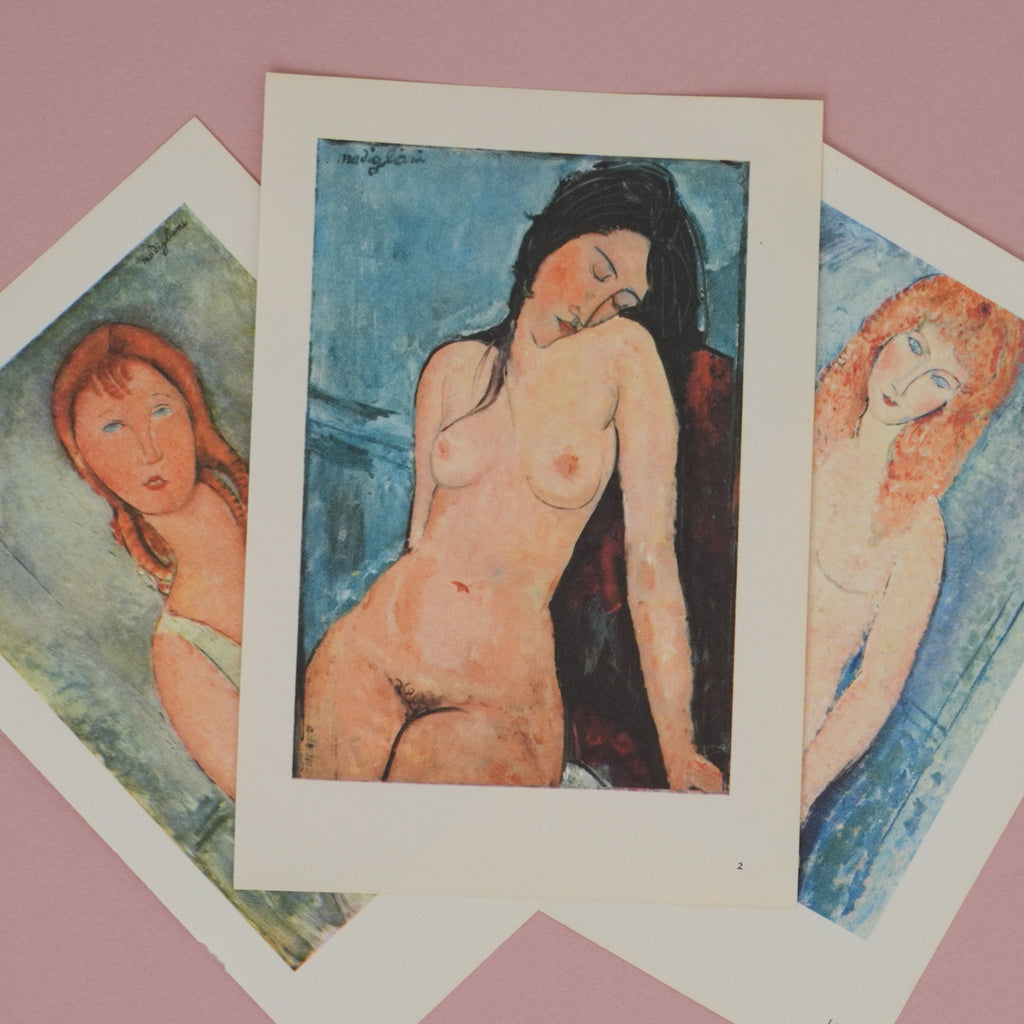 Vintage Modigliani Nude Mini Art Print