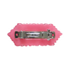 Floral Pink Retrolite Barrette
