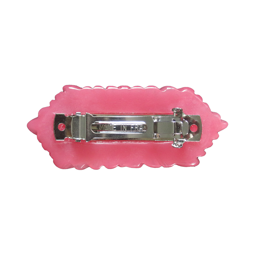 Floral Pink Retrolite Barrette