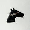 Black Horse Head Pin