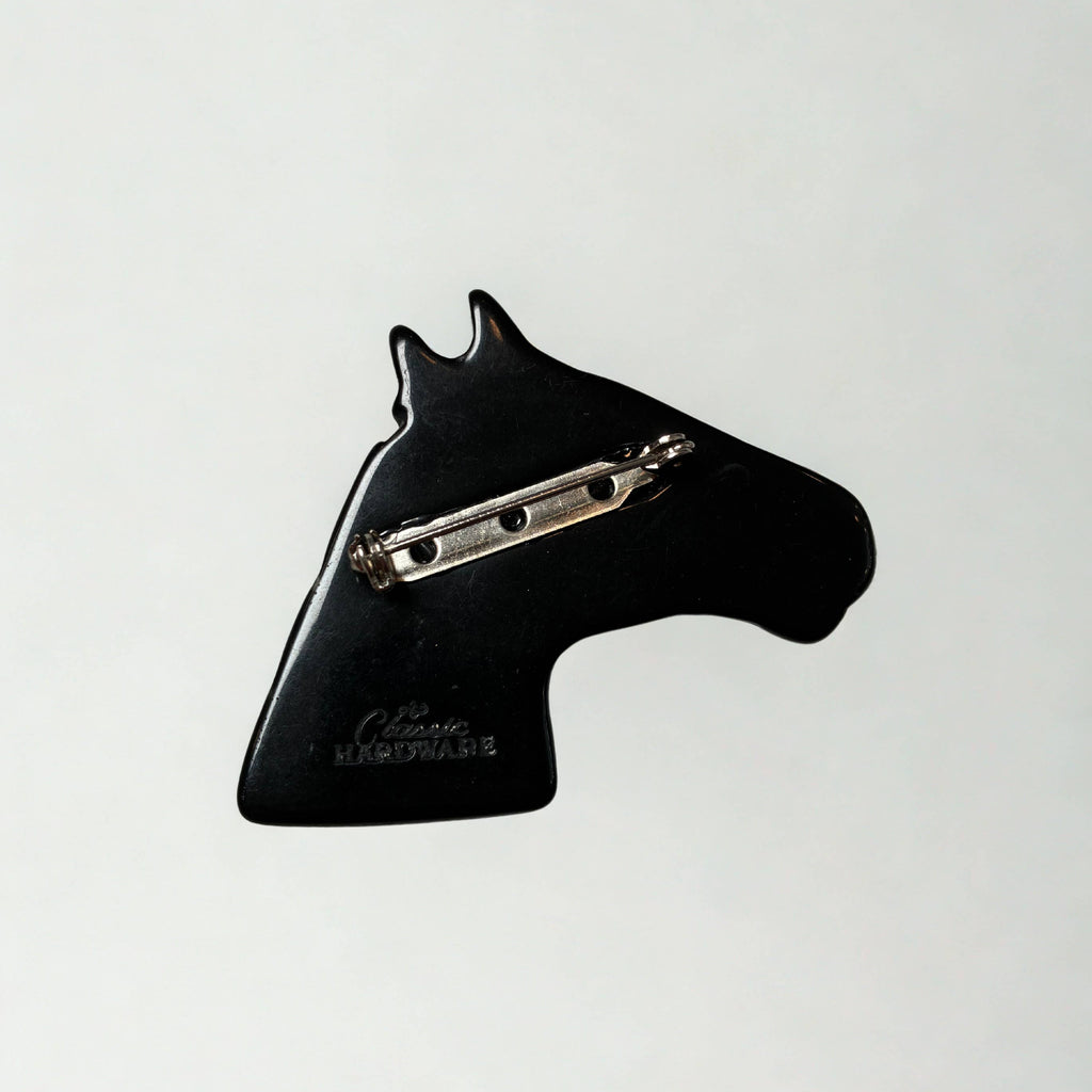 Black Horse Head Pin