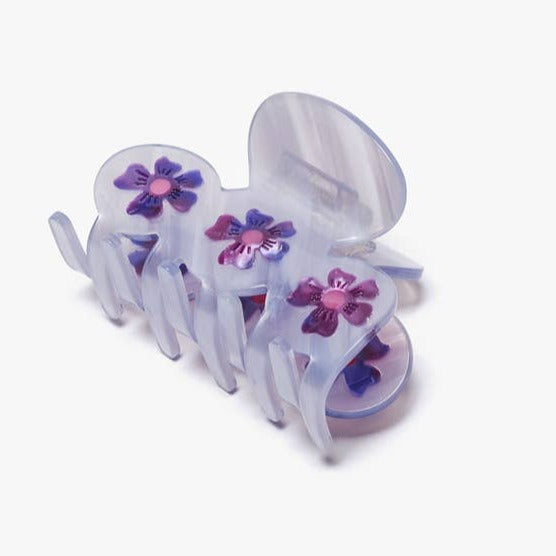 Lilac Floral Hair Claw Clip