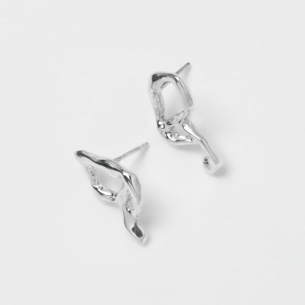 Butterfly Wing Earrings in Sterling Silver
