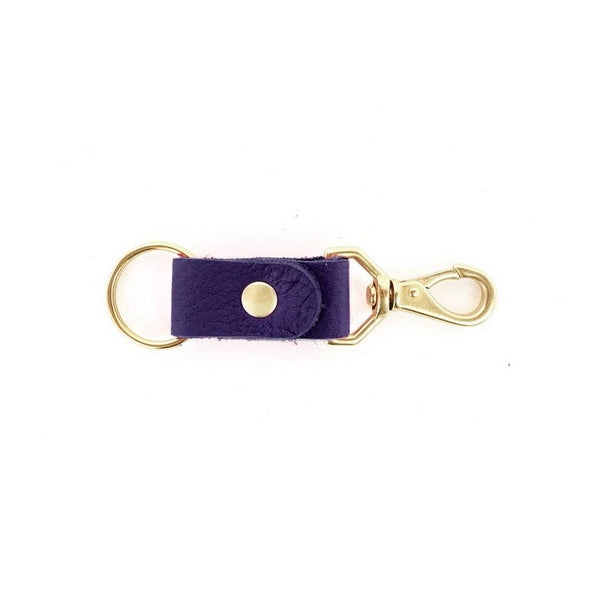 Primecut Grape Leather Keychain