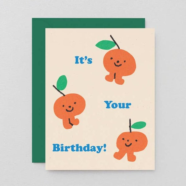 Little Oranges "It's Your Birthday" Children's Greeting Card