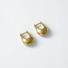 Gold Wolf Circus Baguette Hoop Earrings