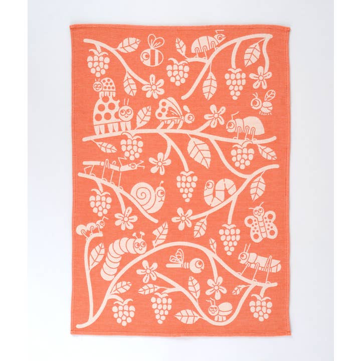 Cutesy Bugs Nature Print Tea Towel
