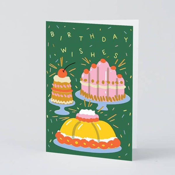Cake Birthday Wishes Greeting Card