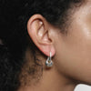 Sterling Silver Petal Hoop Earrings