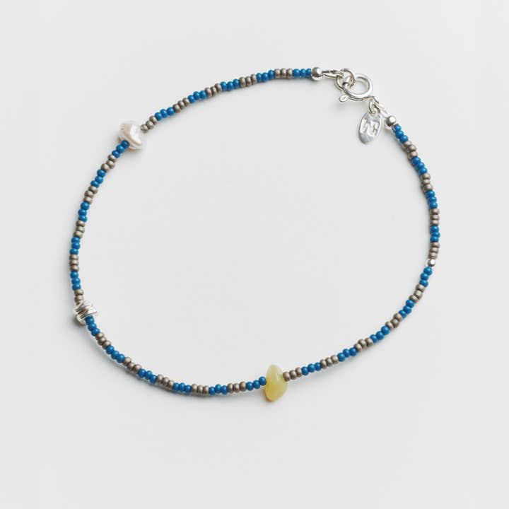 June Anklet in Blue