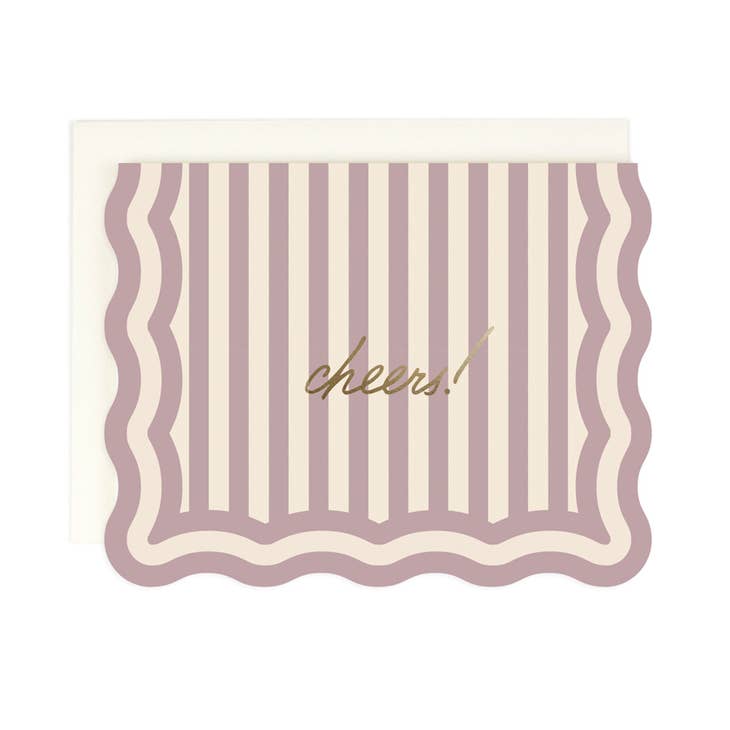 Cheers Wavy Greeting Card