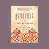 Book cover of 'Rumi' by Farrukh Dhondy with decorative design on a beige background