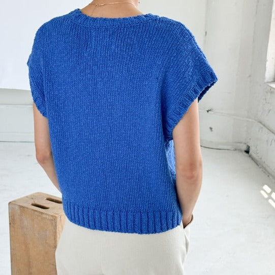 Cute Le Bon Shoppe Blue Sweater Top 