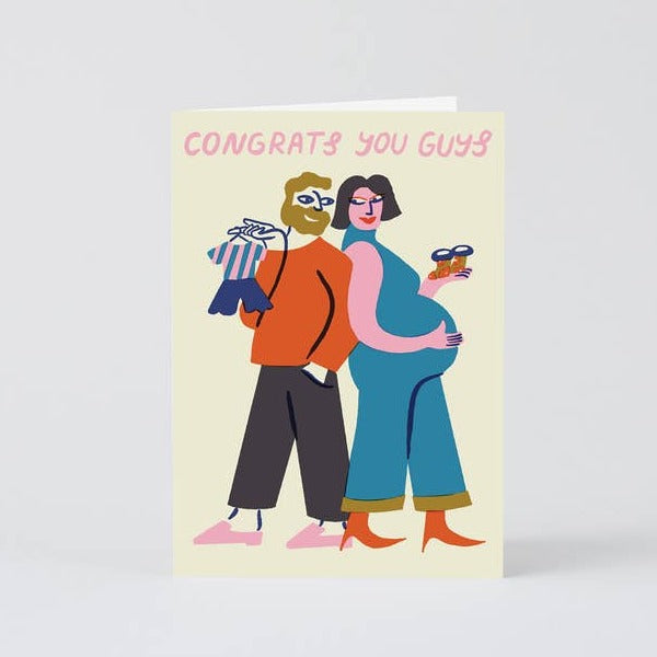 Congrats You Guys New Baby Greeting Card