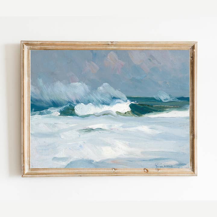 Antique Replica "The Sea" Abstract Seascape Art Print