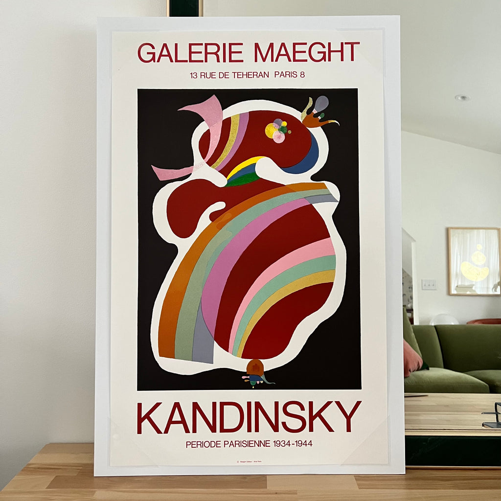 Vintage Kandinksy Art Poster from 1969