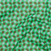 Close Up of Baggu's Wavy Gingham Green Pattern