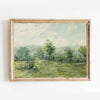 Antique Replica Lush Green Landscape Art Print