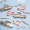 Silver Herring Claw Clips