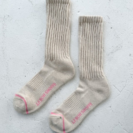Ballet Socks in Oatmeal