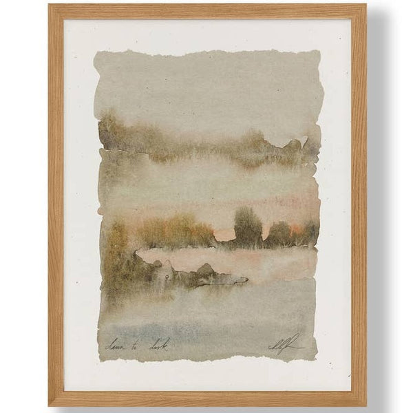 Watercolor Landscape Art Print by Cocoshalom