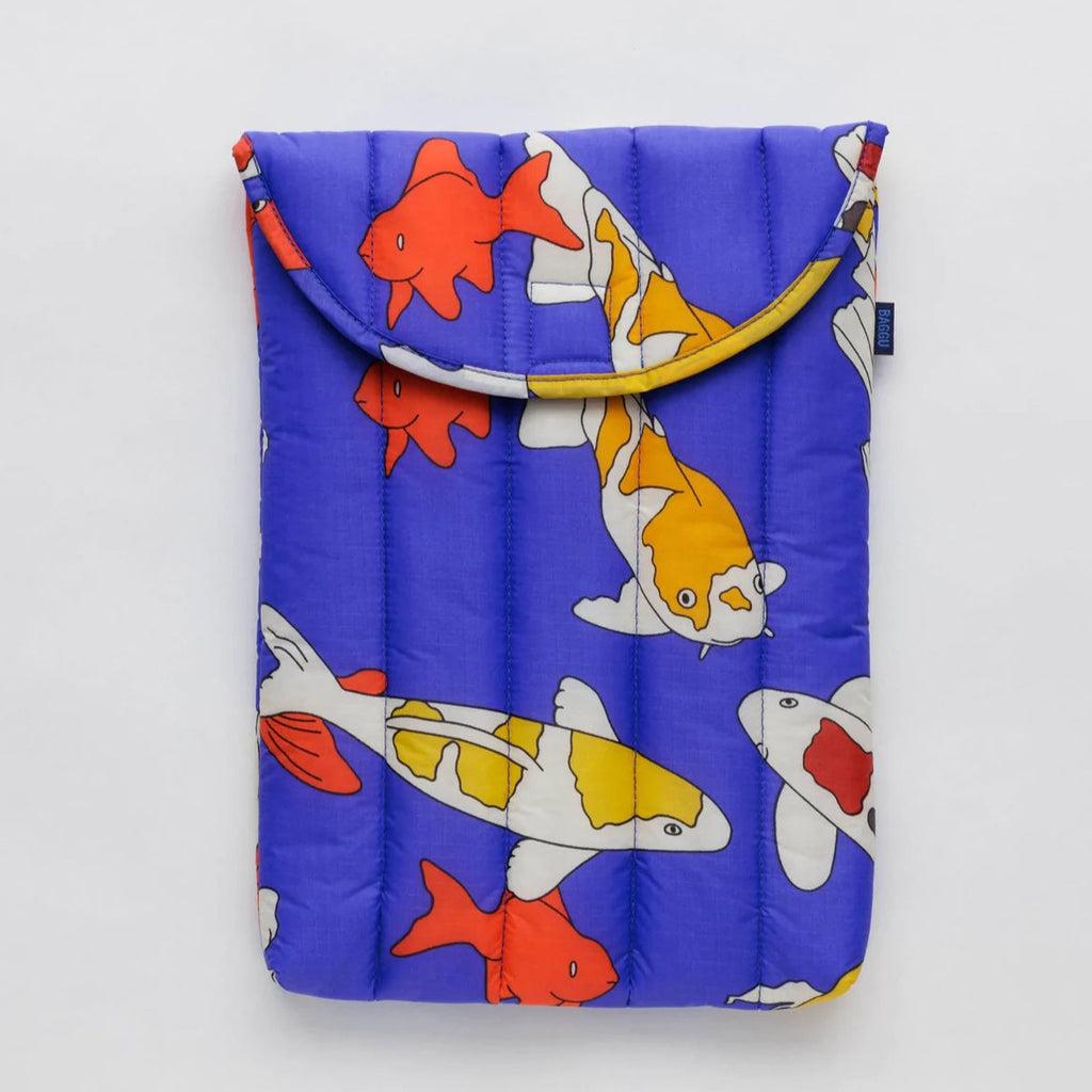 Koi Fish Pattern Baggu Laptop Sleeve
