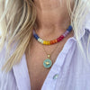 Rainbow Beaded Necklace