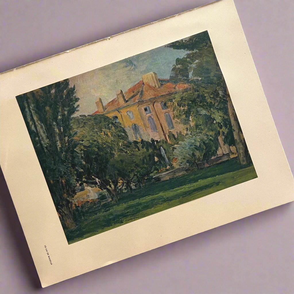 Rare Vintage 1949 Cézanne "Le Jas de Bouffan" French Offset Lithograph