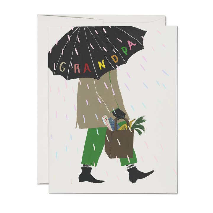 Grandpa's Umbrella Father's Day Card