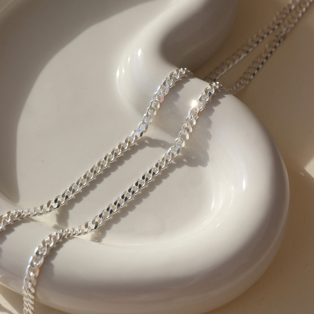 Token Jewelry Silver Chain Necklace