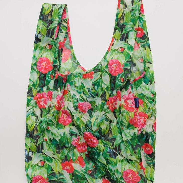Camellia Floral Print Big Baggu Reusable Bag