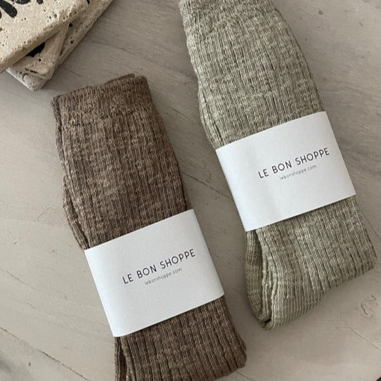 Neutral Cottage Socks by Le Bon Shoppe