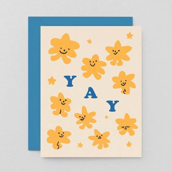 Happy Stars "Yay" Children's Greeting Card