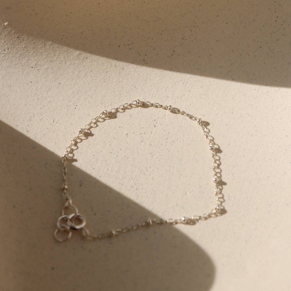 TOKEN Beaded Bracelet in Silver