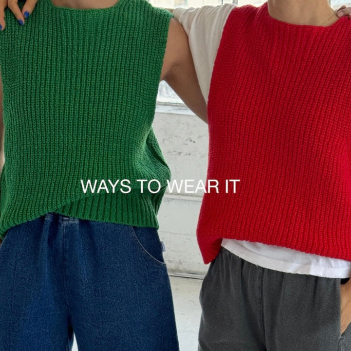 Le Bon Shoppe Cotton Sweater Vest