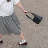 Vintage Gingham Black and White Midi Skirt