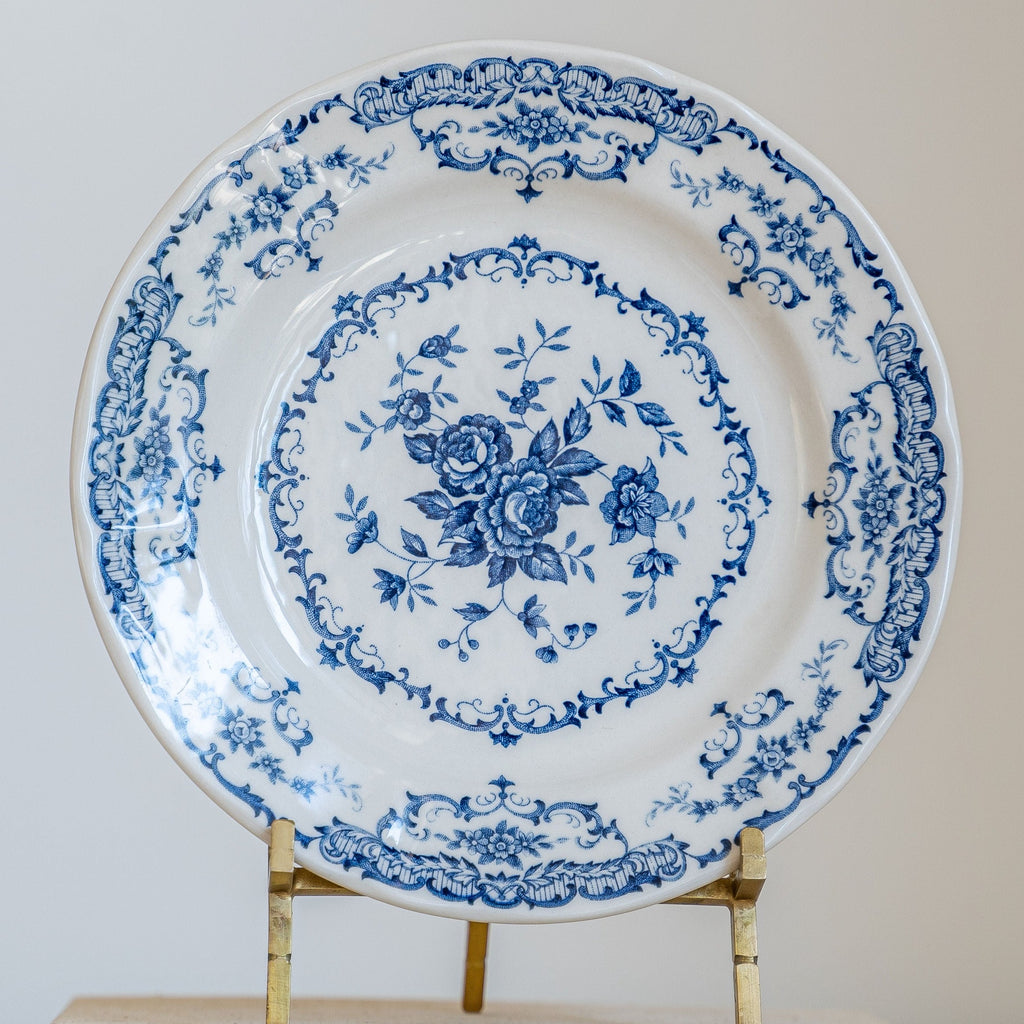 Blue Rose Delft Plate