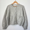 Light Grey Cardigan Made from Alpaca