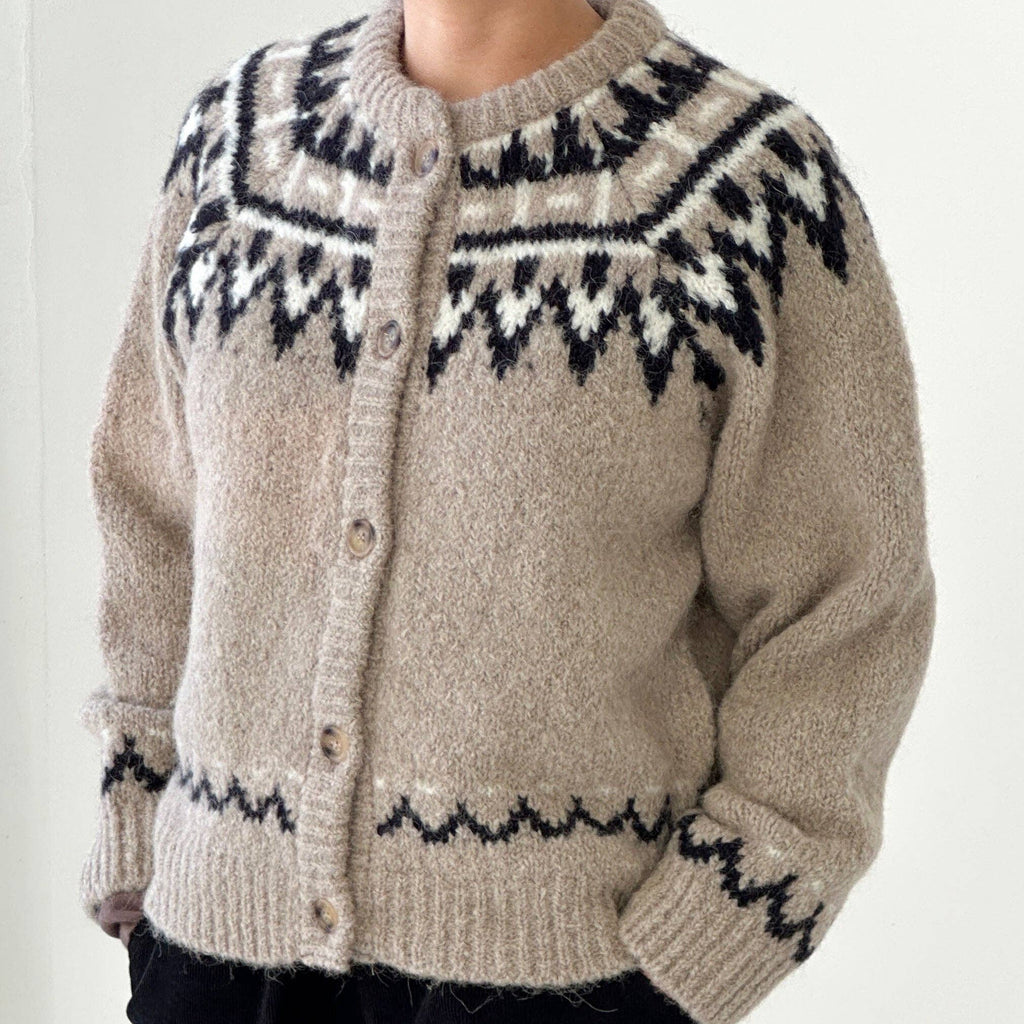 Alpaca Cabin Cardigan Sweater by Le Bon Shoppe at Golden Rule Gallery in Excelsior, MN