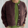 Amélie Alpaca Cardigan Sweater in Chocolate at Golden Rule Gallery in Excelsior, MN