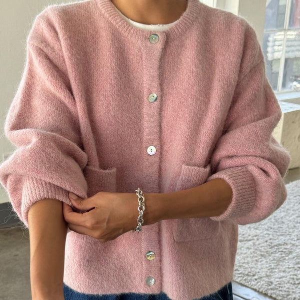 Amelie Rose Pink Alpaca Sweater