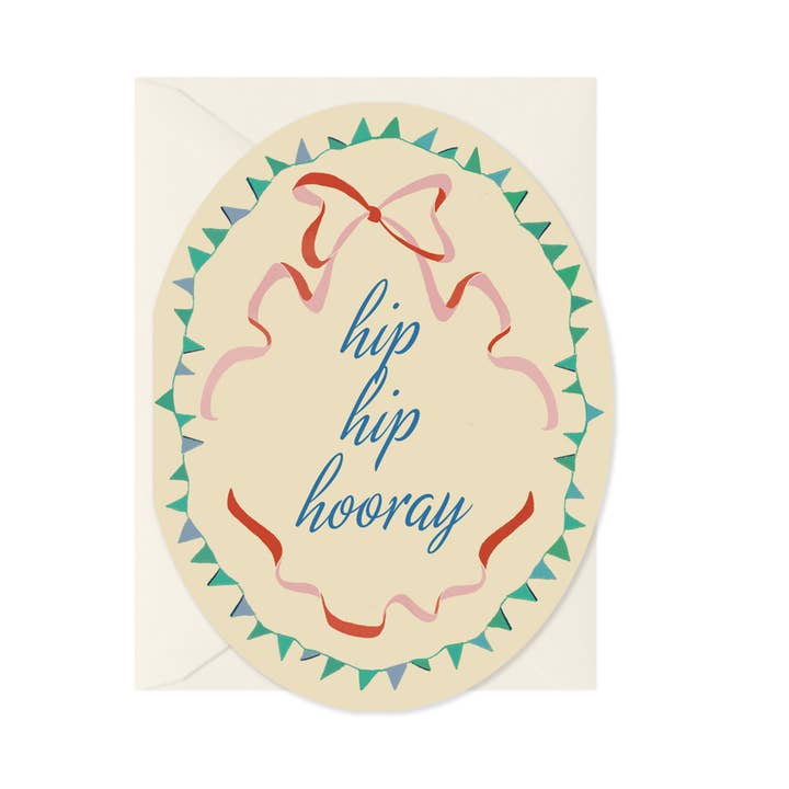 Hip Hip Hooray Celebratory Greeting Card