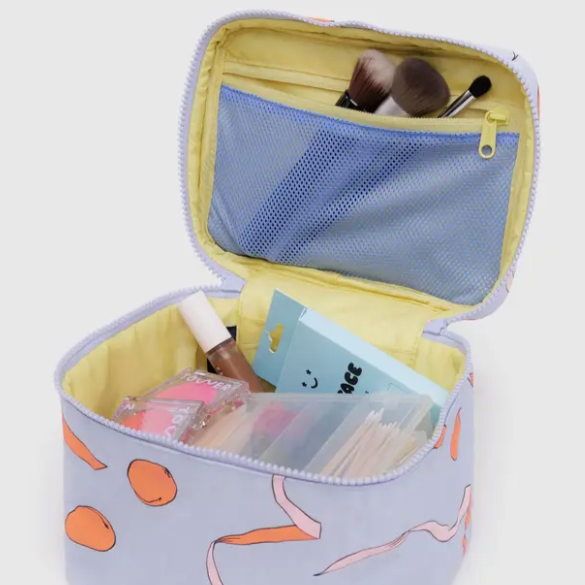 Apricots and Ribbon Makeup Bag By Baggu at Golden Rule Gallery