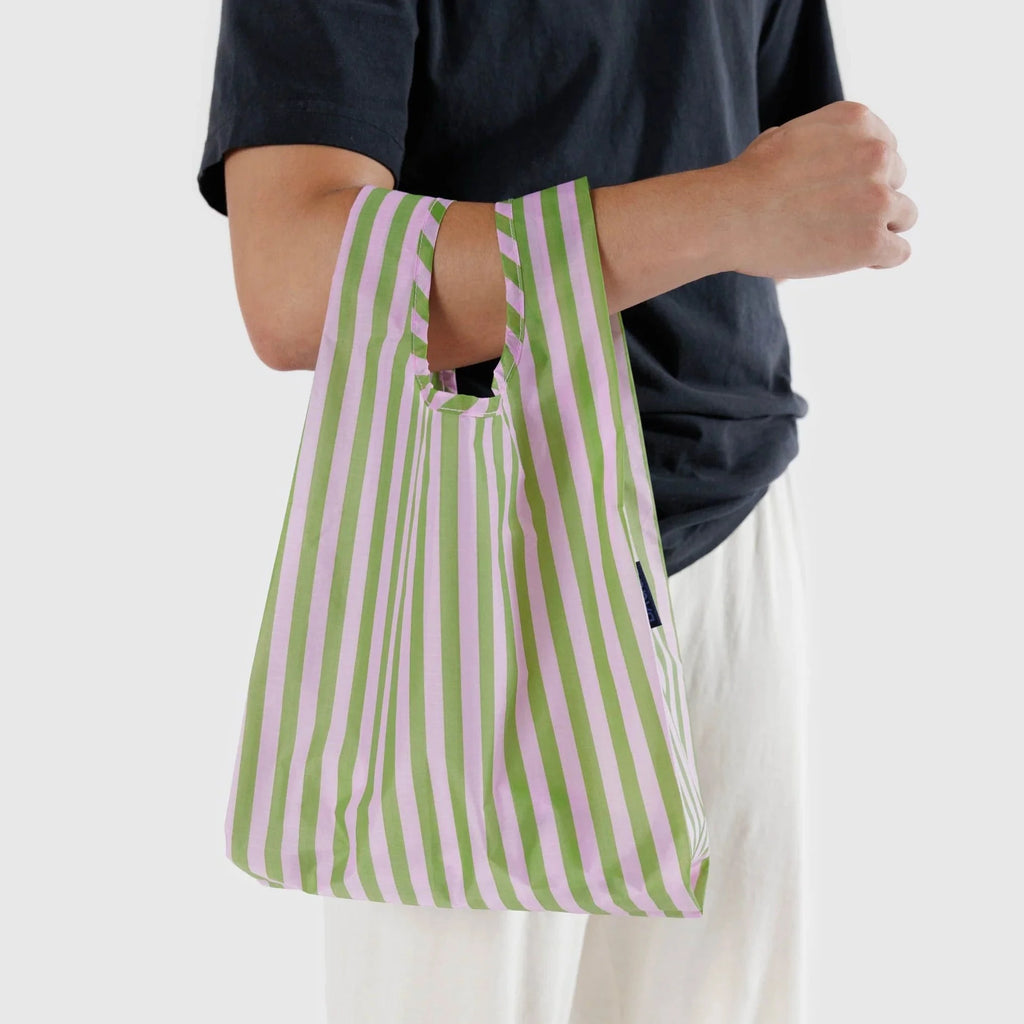 Avocado Stripe Baby Baggu Reusable Bag at Golden Rule Gallery