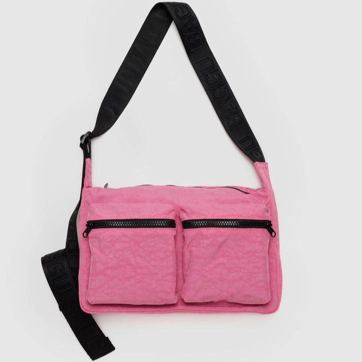 Azalea Pink Baggu Cargo Crossbody Bag at Golden Rule Gallery