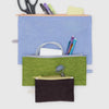 Pastel Colorblock Baggu Flat Pouch Set