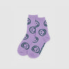 Baggu Smiley Face Socks in Purple