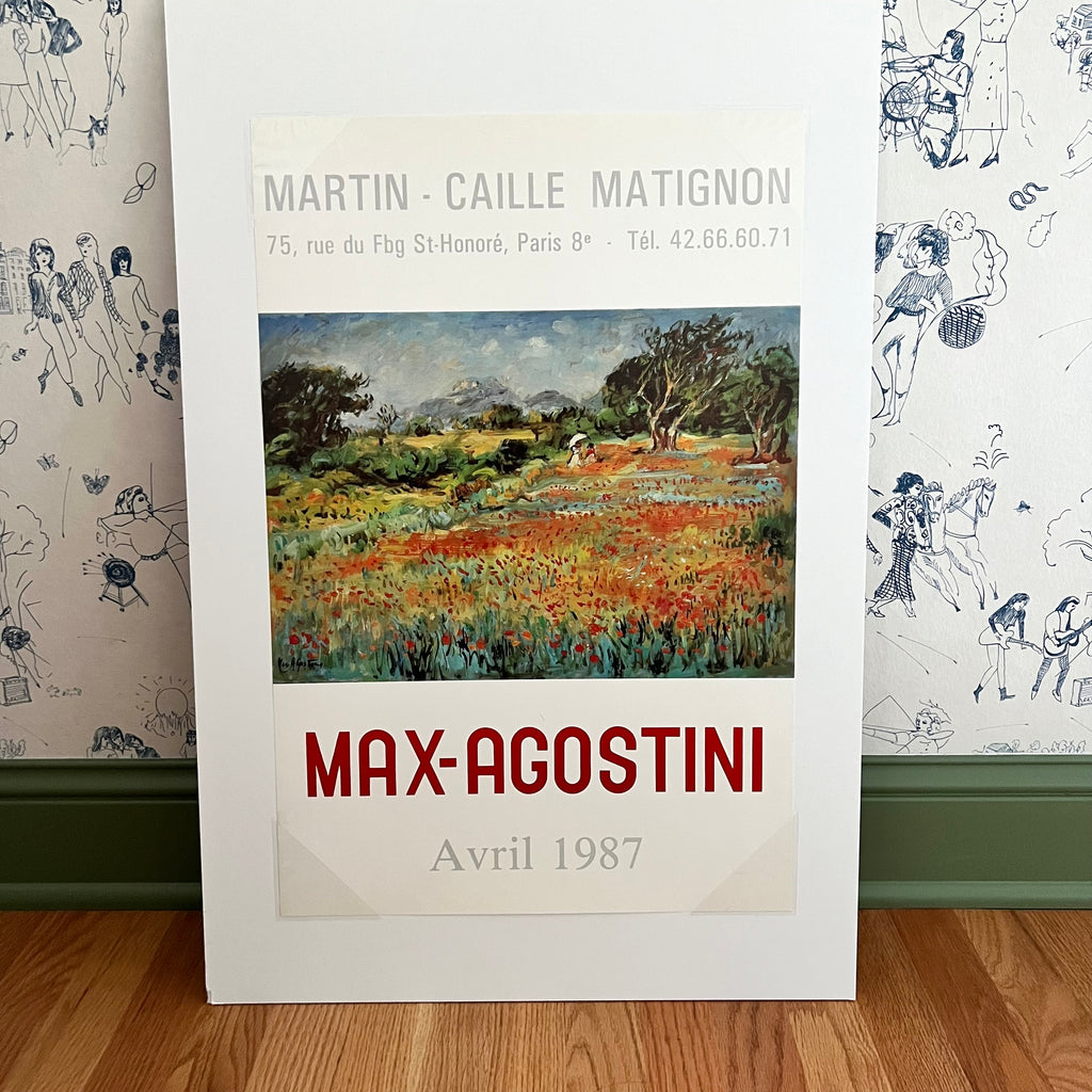 Max-Agostini Vintage Art Exhibition Poster