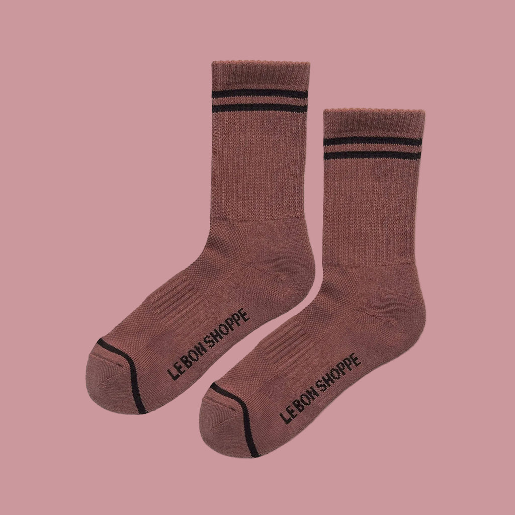 Le Bon Shoppe Boyfriend Socks in Clay