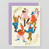 Festive Happy Birthday Dancing Card